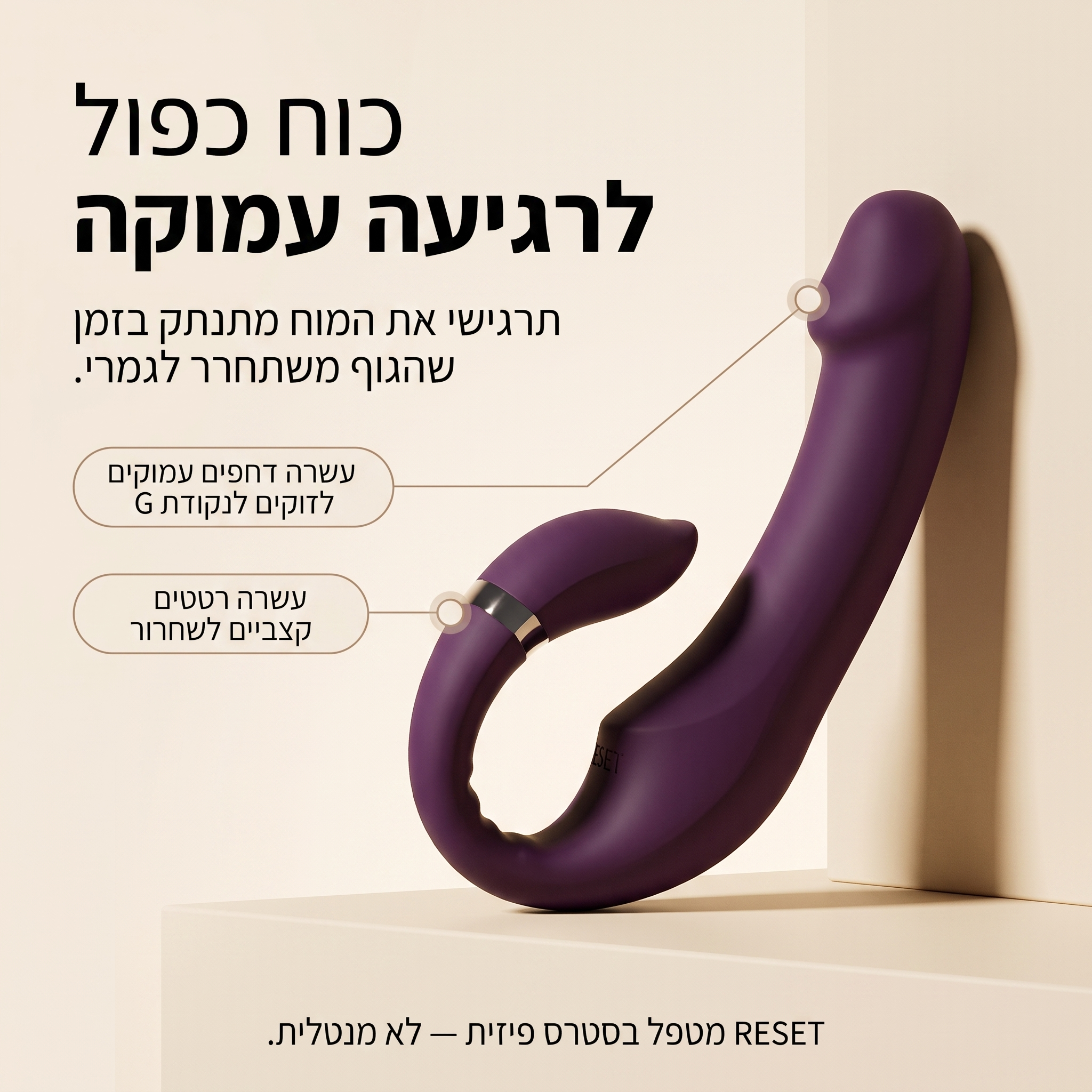 RESET — מכשיר שחרור סטרס